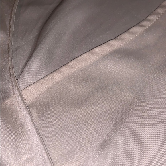 Express Silky Cream Wrap V Neck Peasant Sleeve Blouse Shirt Formal Office XS - Picture 13 of 13